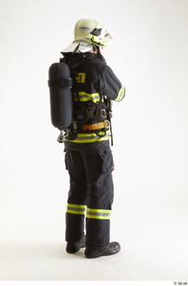 Sam Atkins Fire Fighter with Helmet standing whole body 0006.jpg